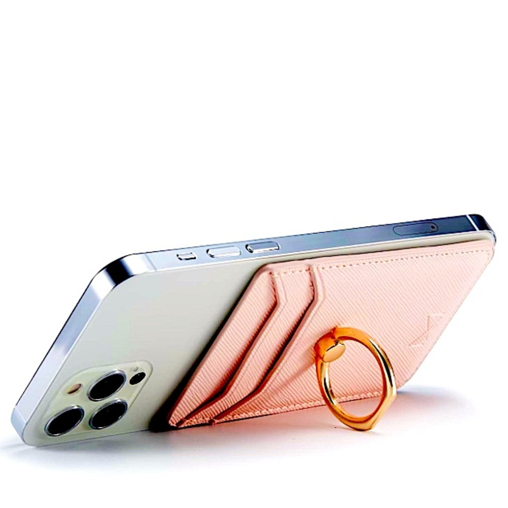 Collection Eighteen Magnetic Card Holder with Phone Case in Pink